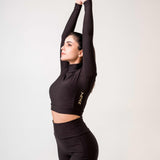 Eco bamboo crop top made in Canada with sustainable fabric