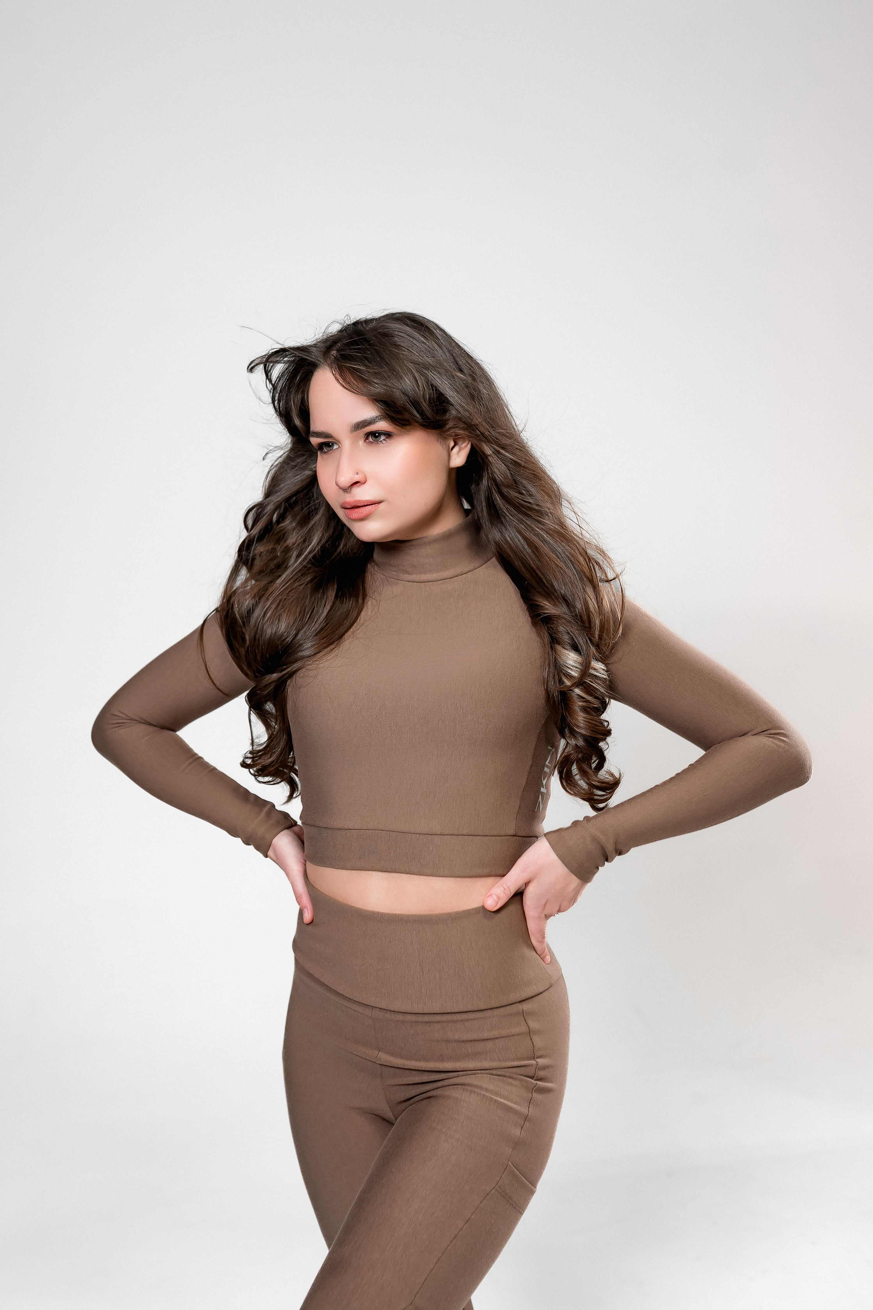 Eco bamboo crop top made in Canada with sustainable fabric