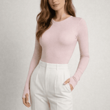 Muted pink eco natural bodysuit made of 94% Lenzing Tencel Lyocell