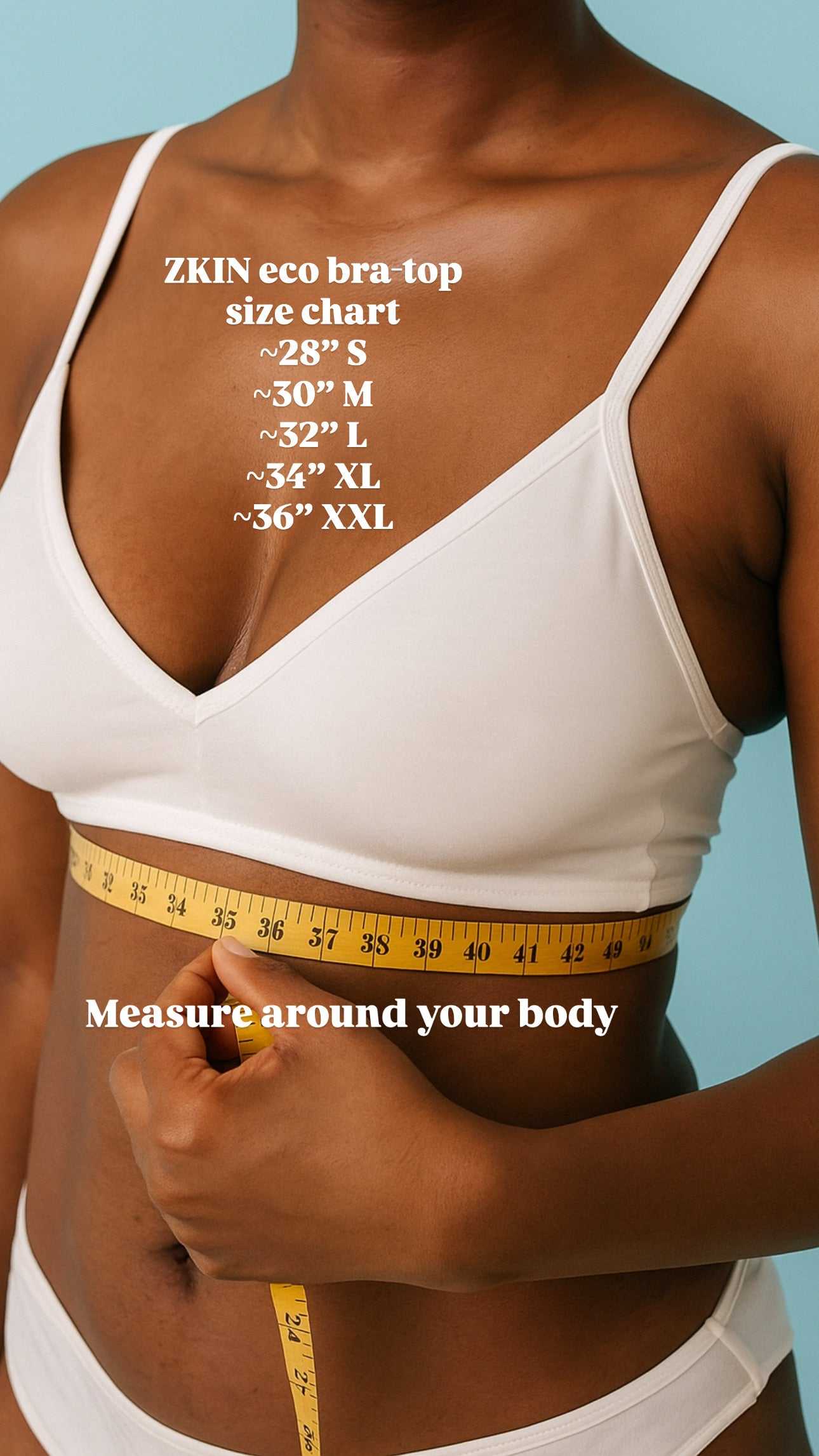 Eco sustainable bra-top made with Tencel fabric offering support and comfort