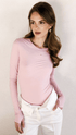 Eco Natural 94% Lenzing Tencel Lyocell pink bodysuit sustainable fabric