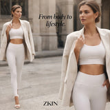 ZKIN Lumina Lux Leggings — Lenzing Tencel White