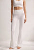 White ZKIN Loft Pants made from eco-friendly Lenzing Tencel fabric