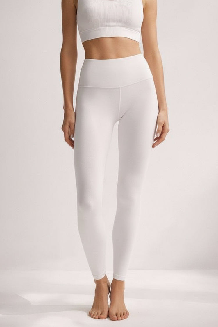 ZKIN Lumina Lux Leggings in white made from eco-certified Lenzing Tencel