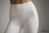 ZKIN Lumina Lux Leggings high-waisted white eco-certified Lenzing Tencel breathable women&